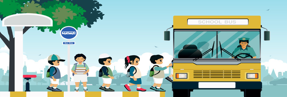 School transport banner